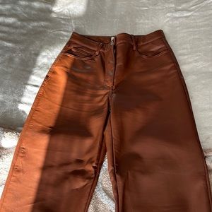 Cognac Aritzia Melina pants